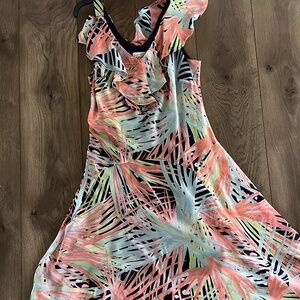 Signature by Robbie Bee V-Neck Tank Dress | Size 14 | Lined | Slip-On Style